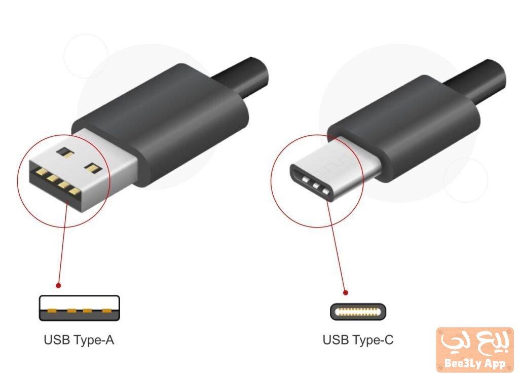 كابل شحن سريع بجلد قوي بمنفذ USB-C، متوافق مع جميع الأجهزة، نوع Type-C. 1