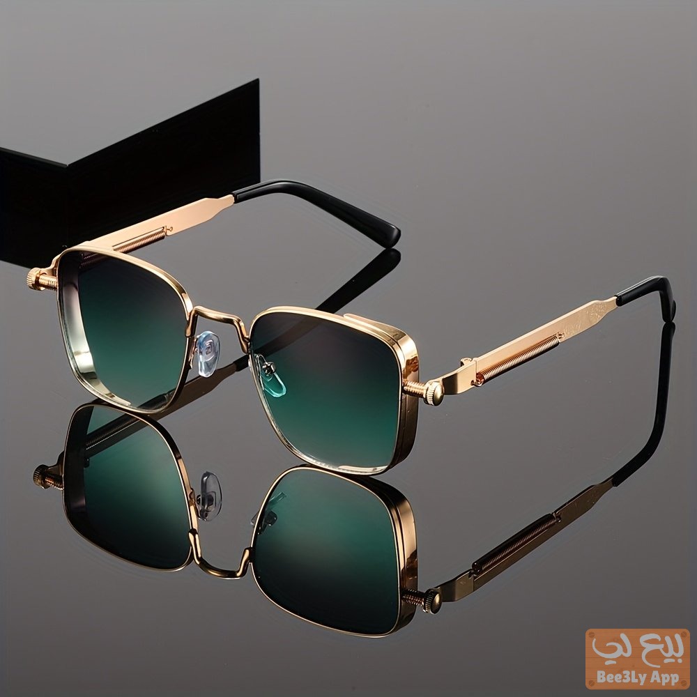 نظّارات شمسيّة ذات تصميم أنيق وجميل ، بأطراف ذهبيّة...  30 درهما فقط   Stylish and elegant sunglasse 1