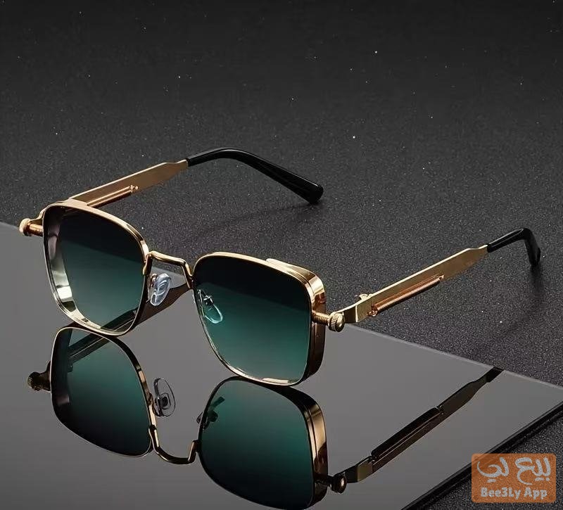 نظّارات شمسيّة ذات تصميم أنيق وجميل ، بأطراف ذهبيّة...  30 درهما فقط   Stylish and elegant sunglasse 2